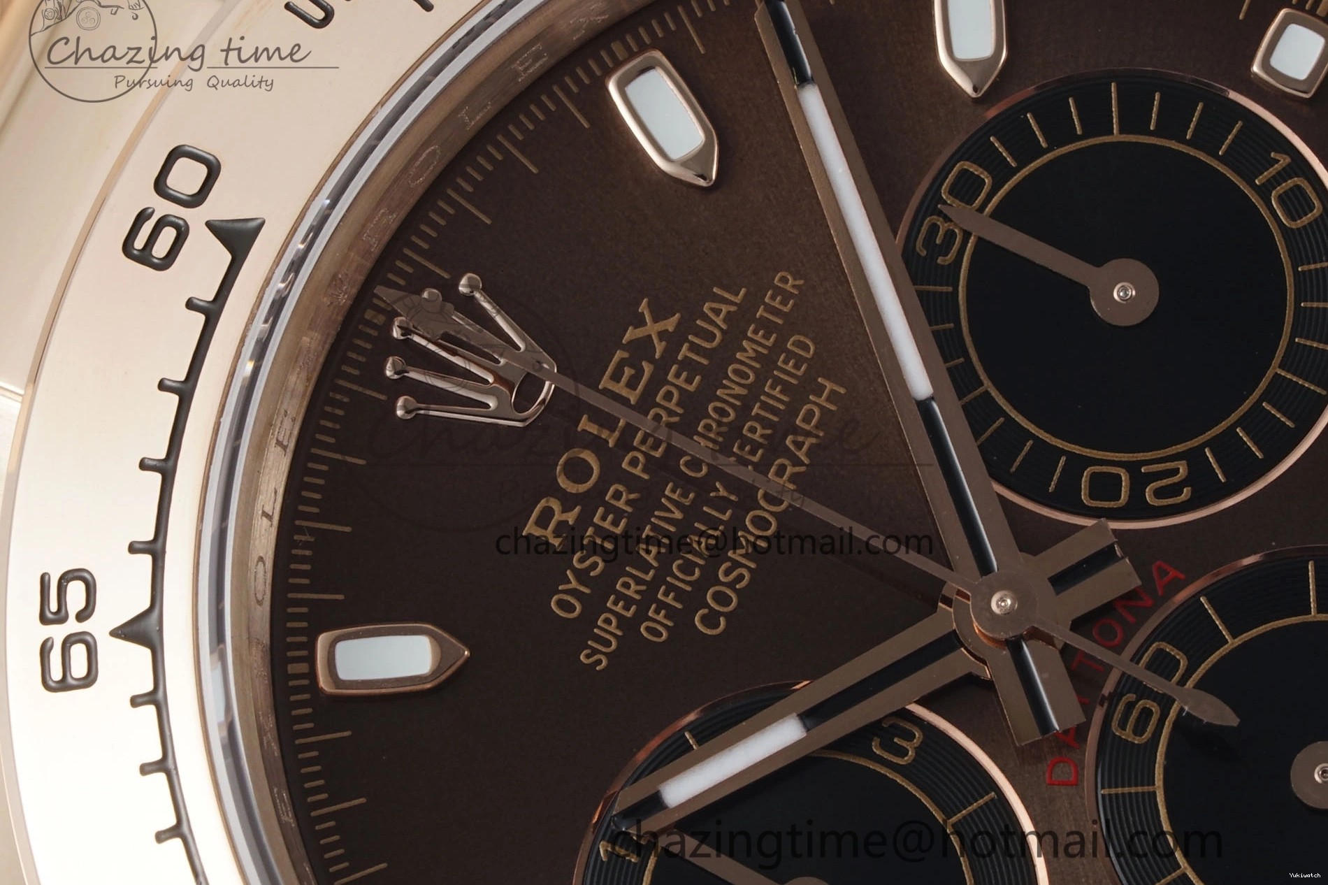 Dial SA4130 Best Edition QF Daytona on 116505 V2 Brown Bracelet RG 1:1 0324